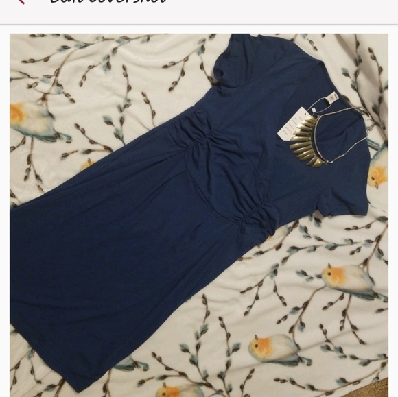 Blue midi dress - Picture 1 of 6